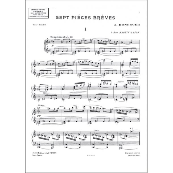 7 Pieces Breves Piano